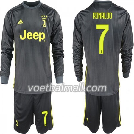 Goedkope Juventus Ronaldo 7 Kids Third Tenue 2018/19 Lange Mouw Goedkope Juventus Ronaldo 7 Kids Third Tenue 2018/19 Lange Mouw
